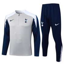 25-26 TOT Light gray Half Pull Tracksuit #B25117(半拉链)