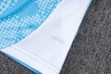 25-26 Man City Light blue Tank top and shorts suit #D25216