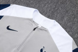 25-26 TOT Light gray Half Pull Tracksuit #B25117(半拉链)