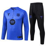 25-26 BAR Blue Half Pull Tracksuit #B25112(半拉链)