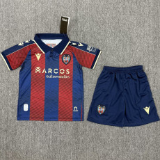 25-26 Levante UD Home Kids Soccer Jersey