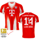 25-26 Bayern Home Print Special Edition Photo Number Fans Soccer Jersey