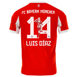 25-26 Bayern Home Print Special Edition Photo Number Fans Soccer Jersey