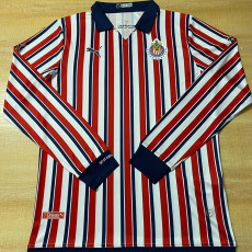 2018 Chivas Guadalajara Club World Cup Home Long Sleeve Retro Soccer Jersey (长袖)