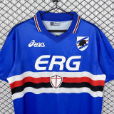 2003-2004 Sampdoria Home Retro Soccer Jersey