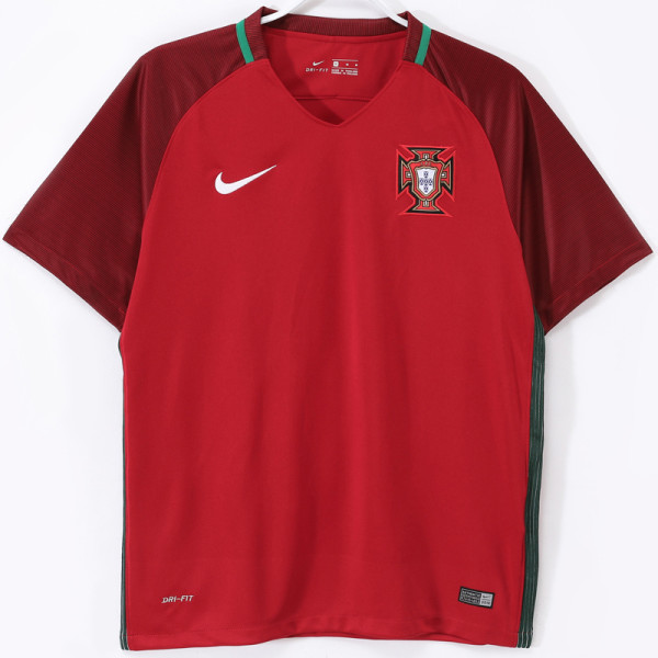 2016 Portugal Home Retro Soccer Jersey
