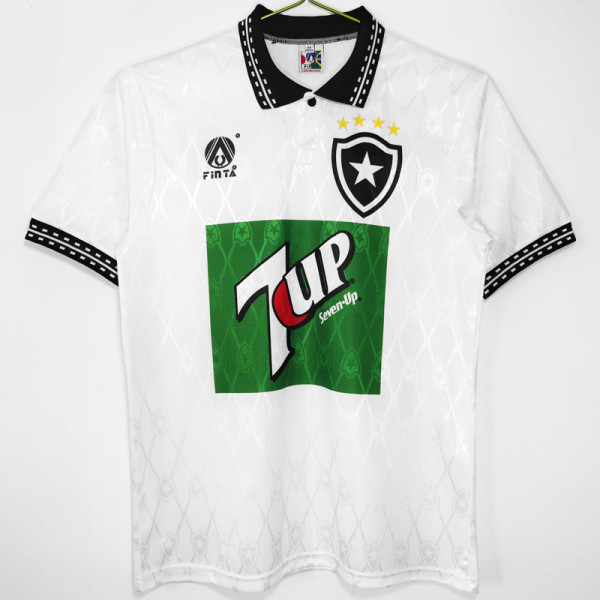 1995 Botafogo White Retro Soccer Jersey