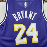 25-26 Lakers BRYANT #24 Purple Top Quality Hot Pressing NBA Jersey (Trapeze Edition) 飞人版