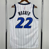 25-26 Magic WAGNER #22 White Top Quality Hot Pressing NBA Jersey(条纹)