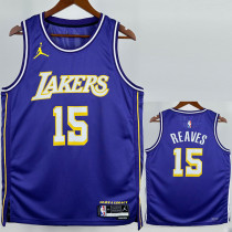 25-26 Lakers REAVES #15 Purple Top Quality Hot Pressing NBA Jersey (Trapeze Edition) 飞人版