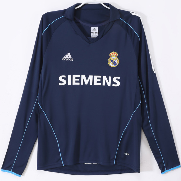 2005-2006 RMA Away Long Sleeve Retro Soccer Jersey (长袖)