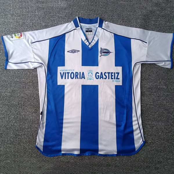 2003-2004 Alaves Home Retro Soccer Jersey