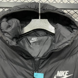 25-26 CV001 NK Black Hooded Cotton Coat #棉衣