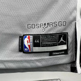 25-26 SA Spurs SOCHAN #10 Grey Top Quality Hot Pressing NBA Jersey