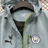 25-26 Man City Green Outdoor Jackets #Y017冲锋衣