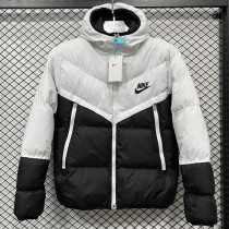 25-26 CV001 NK White Black Hooded Cotton Coat #棉衣