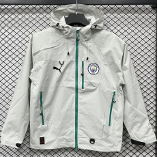 25-26 Man City Gray Outdoor Jackets #Y017冲锋衣