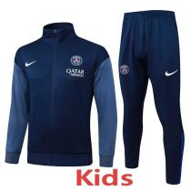 25-26 PSG Royal blue Kids Jacket Tracksuit #E25177(童装)