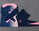 25-26 BAR Royal blue Kids Half Pull Tracksuit #E25173(童装)(半拉链)
