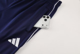 2025 AD Royal blue Half Pull Tracksuit #AB09 (半拉链)