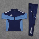 2025 AD Royal blue Half Pull Tracksuit #AB09 (半拉链)
