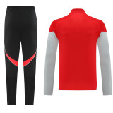 2025 AD Red Half Pull Tracksuit #AB09 (半拉链)
