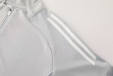 2025 AD Gray Half Pull Tracksuit #AB09 (半拉链)