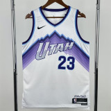 25-26 JAZZ MARKKANEN #23 White Top Quality Hot Pressing NBA Jersey