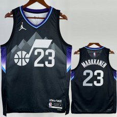 25-26 JAZZ MARKKANEN #23 Black Top Quality Hot Pressing NBA Jersey (Trapeze Edition) 飞人版