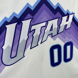 25-26 JAZZ MARKKANEN #00 White Top Quality Hot Pressing NBA Jersey