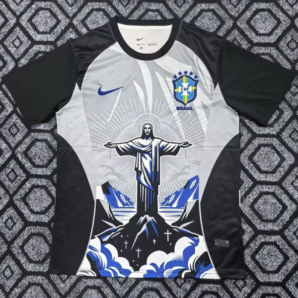 25-26 Brazil Blue Grey Special Edition Training shirts (女神)