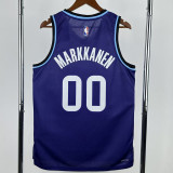 25-26 JAZZ MARKKANEN #00 Purple Top Quality Hot Pressing NBA Jersey