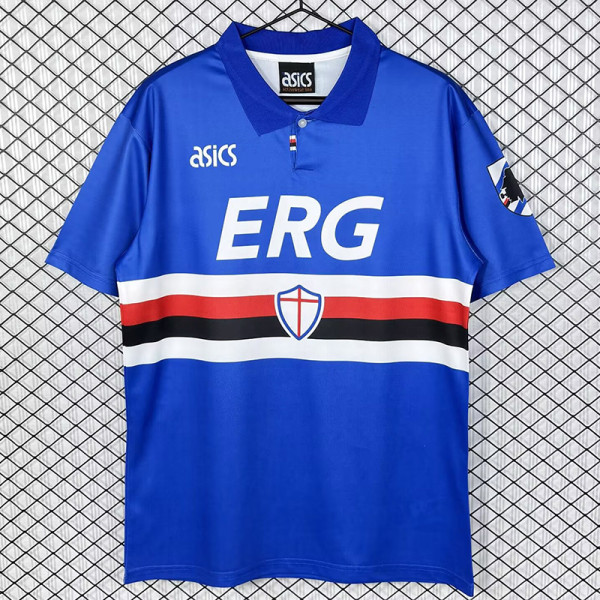 1993-1994 Sampdoria Home Retro Soccer Jersey