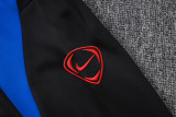 25-26 PSG Black Half Pull Tracksuit #B25122(半拉链)