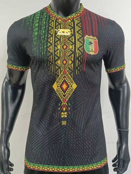 26-27 Mali Black Player Version Soccer Jersey (吊花图)