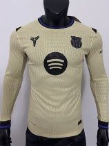 25-26 BAR Away Long Sleeve Player Version Soccer Jersey (长袖球员)