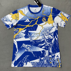 25-26 RMA Bule White Joint Edition Training Shirts 蓝白(漫威)