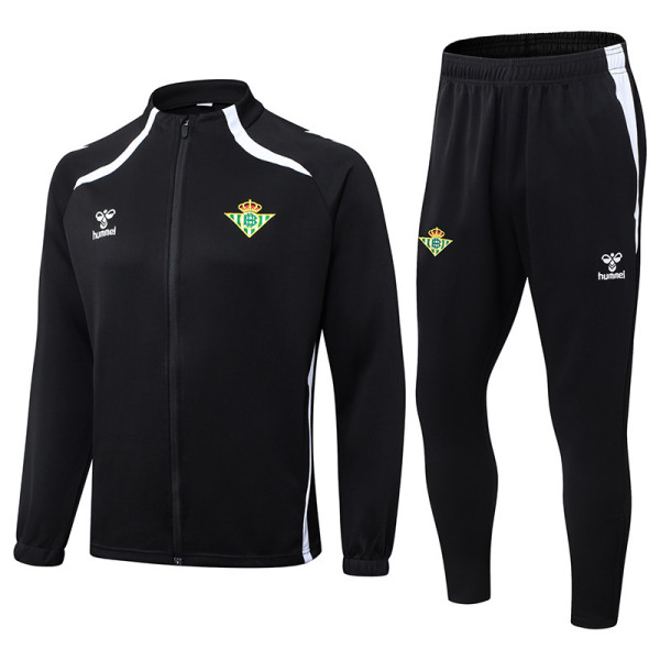25-26 Real Betis Black Jacket Tracksuit