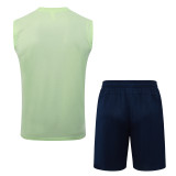 25-26 Man City Light green Tank top and shorts suit #D25260