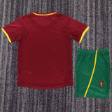 2000 Portugal Home Kids Retro Soccer Jersey