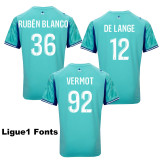 25-26 Marseille Lake blue Goalkeeper 1:1 Fans Soccer Jersey