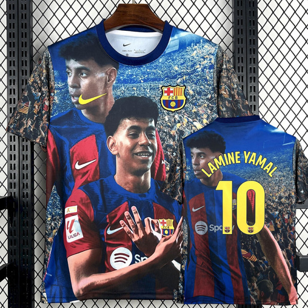 25-26 BAR LAMINE YAMAL #10 Special Edition Training shirts
