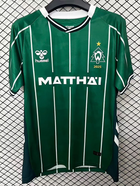 25-26 Werder Bremen Christmas Fans Soccer Jersey (圣诞版)
