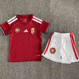 26-27 Hungary Home Kids Soccer Jersey