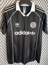 2025 Ad Three Stripes Classic Edition Black Polo Short Sleeve 黑(经典版)