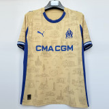 25-26 Marseille Earthy Yellow 1:1 Fans Soccer Jersey