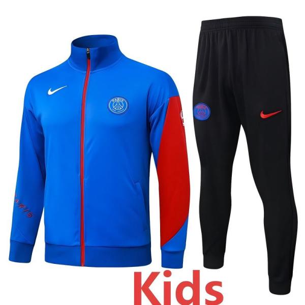 25-26 PSG Fancy blue Kids Jacket Tracksuit #E25210(童装)