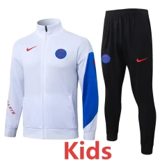 25-26 PSG White Kids Jacket Tracksuit #E25214(童装)