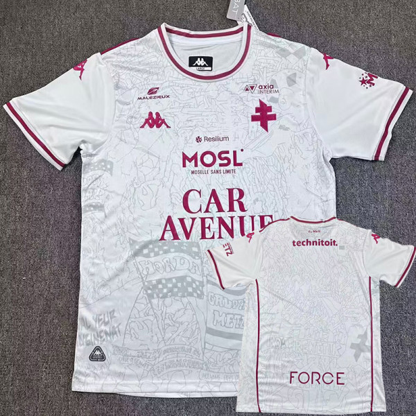25-26 Metz Away Fans Soccer Jersey