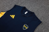 25-26 Boca Juniors Royal blue Tank top and shorts suit #D25261